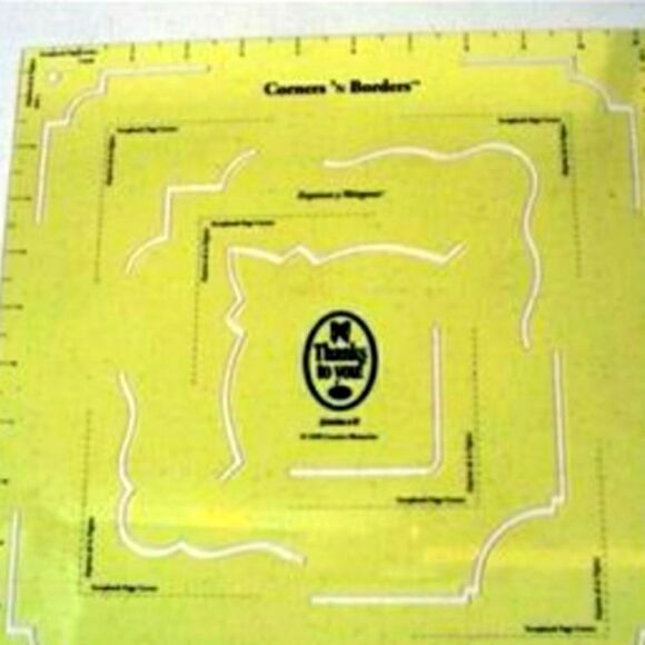 Creative Memories vintage 1999 borders yellow scrapbook accessory - Picture 2 of 13